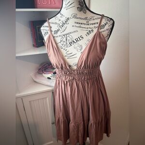 Elegant Mauve Sleeveless Dress